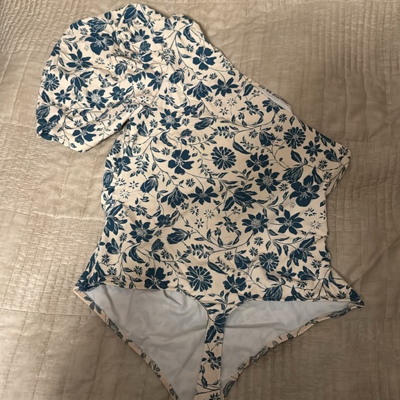 Free People | Somethin Bout You Thong Bodysuit in Petal Combo - Picture 6 of 12